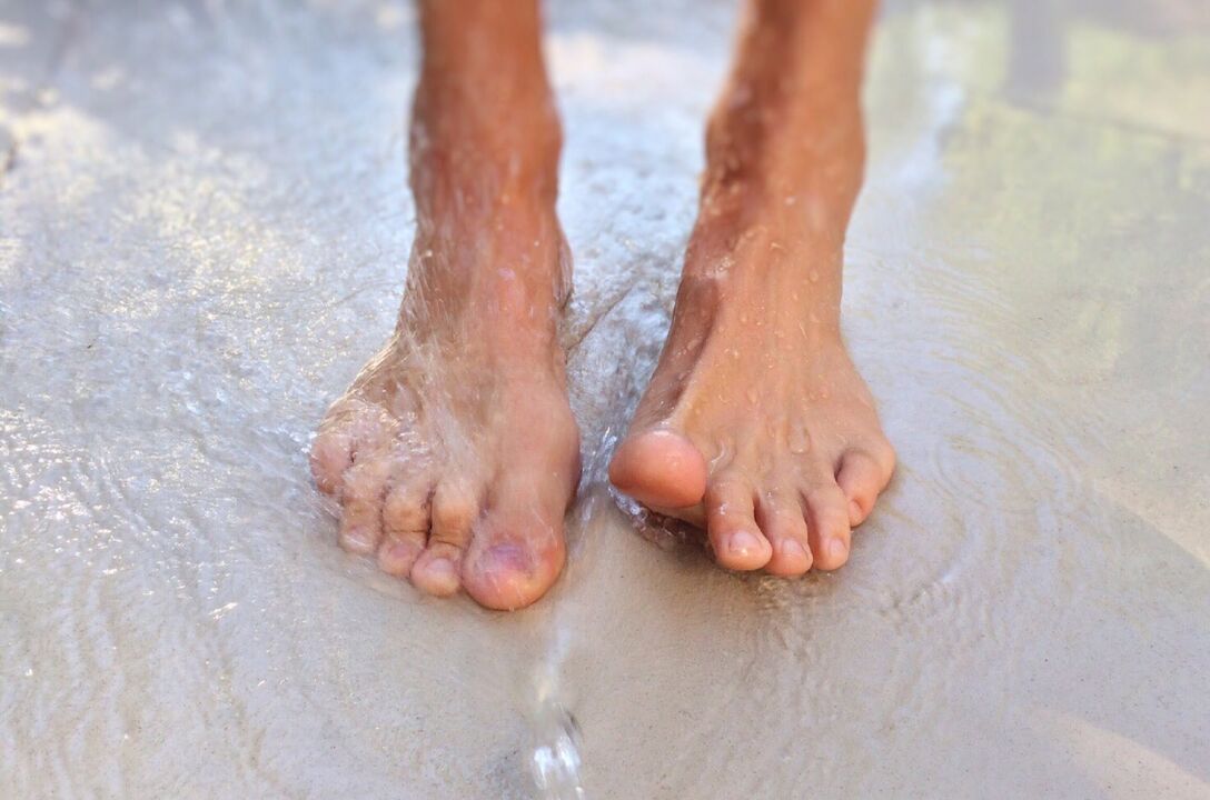 Walking barefoot is one way to get fungus